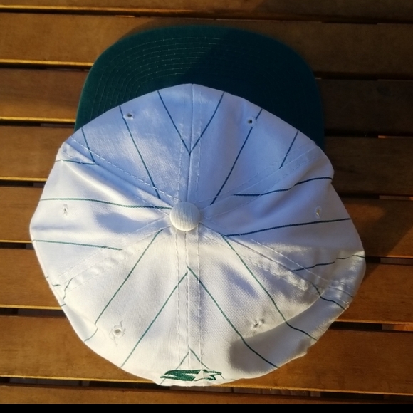 vtg Oakland A's Script Snapback Pin Stripe Starter Hat - CLEAN - Picture 6 of 11